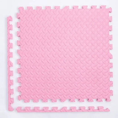Pink Interlocking Foam Play Mat – Puzzle Floor Tiles for Baby Crawling, Exercise & Safe Play Area, 8/16Pcs Soft Non-Slip Kids Carpet