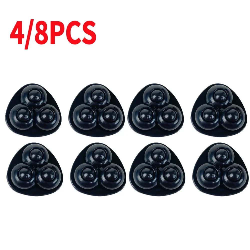 4PCS Universal Self-Adhesive Rotating Wheels – Noise-Free Pulley Set for Trash Cans, Kitchen & Small Appliances