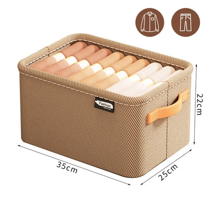 Thick Clothes Storage Organizer Box - Wardrobe Drawer Cabinet Organizer for Pants, Sweaters & Jeans