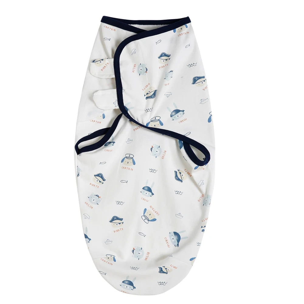 100% Cotton Newborn Swaddle Sleep Sack – Thick Infant Baby Wrap Cocoon Diaper Bag (INSULAR Summer)