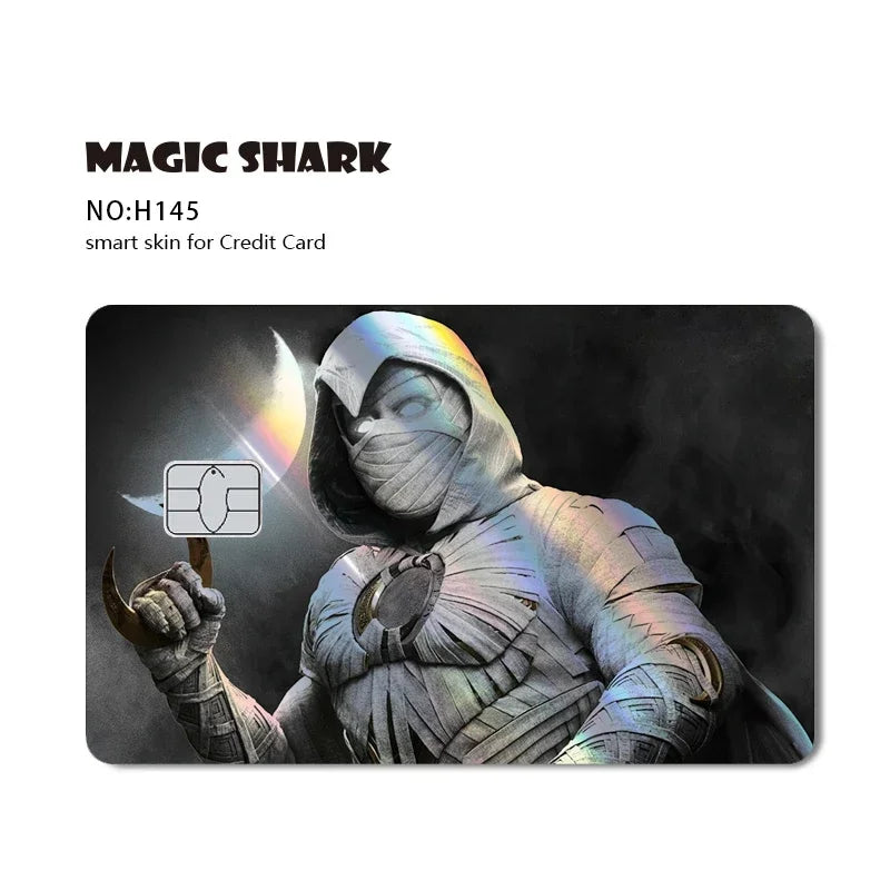 Magic Shark Evil FBI Holographic Laser Money & Card Sticker – Shiny Credit, Bank, Debit Film Cover