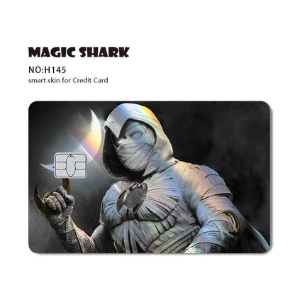 Magic Shark Evil FBI Holographic Laser Money & Card Sticker – Shiny Credit, Bank, Debit Film Cover