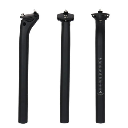 ELITAONE MTB Carbon Seat Post - 31.6/27.2mm, 20mm Offset, Road Bike Carbon Fiber Seatpost with Base Cover