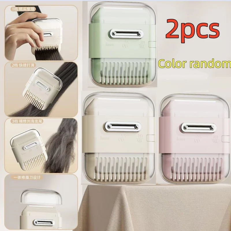 2-in-1 Hair Trimming Tool Set - Split End Trimmer and Thinning Comb for Women