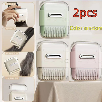 2-in-1 Hair Trimming Tool Set - Split End Trimmer and Thinning Comb for Women