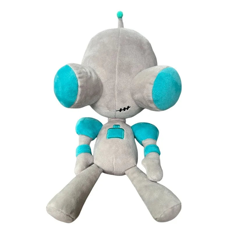 28cm Alien ET 3D Eyes Green Plush Toy – Invader ZIM GIR Dog Soft Stuffed Collectible, Christmas Gift for Children