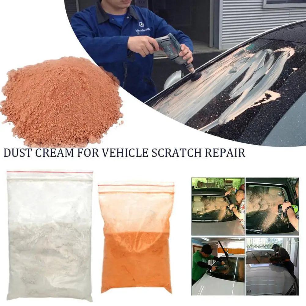 50g Cerium Oxide Glass Polish Powder – Scratch Repair for Car Windows, Mirrors & Glass Care Tool Accessory