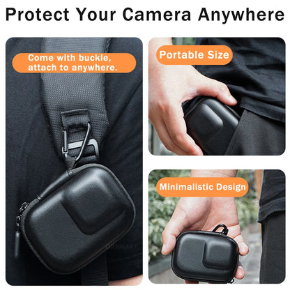 DJI Osmo Action Screen Protector & Lens Cover Kit — Tempered Glass Film with Bag Case for Action 3, 4, 5 Pro Accessories