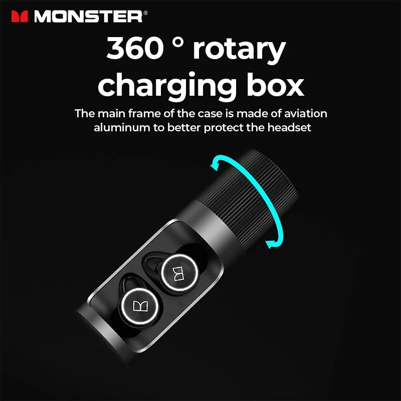 Monster Clarity 101 AirLinks TWS Earbuds | ENC Noise-Cancelling Waterproof Bluetooth Headphones