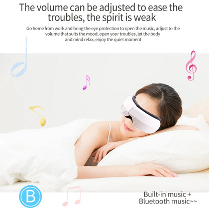 6D Smart Eye Massager – Vibration & Airbag Compression, Bluetooth Music Eye Care Glasses for Fatigue Relief