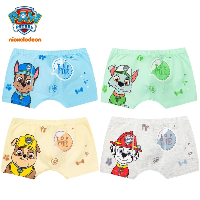 PAW Patrol Kids Cotton Boxer Briefs - Slim Fit Comfortable Underwear for Boys Ages 3-8 Years