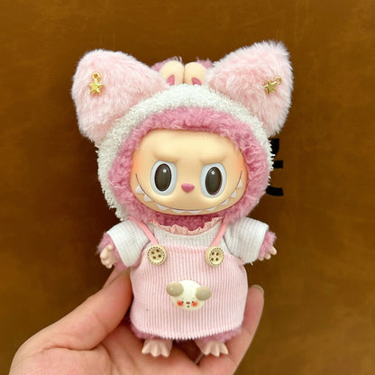 15-17CM Labubu Doll Clothes – Mini Plush Cotton Outfits for I, II, III Dolls, Party & Gift Accessories