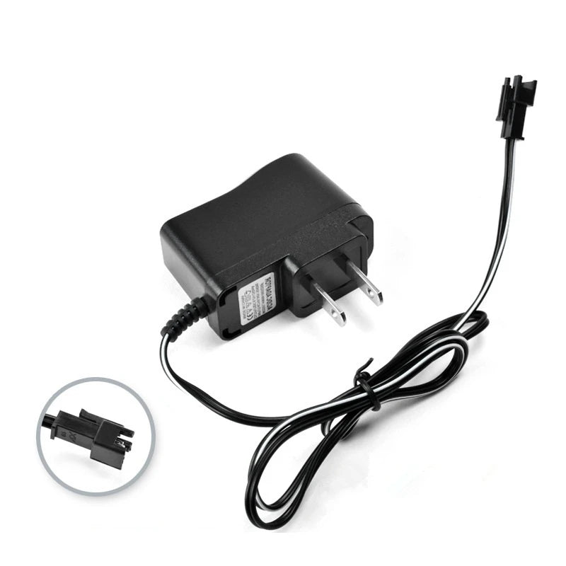 NiCd NiMH Battery Charger 2.4V–9.6V - RC Car Boat Tank Toy Battery Charger with SM-2P SM Plug