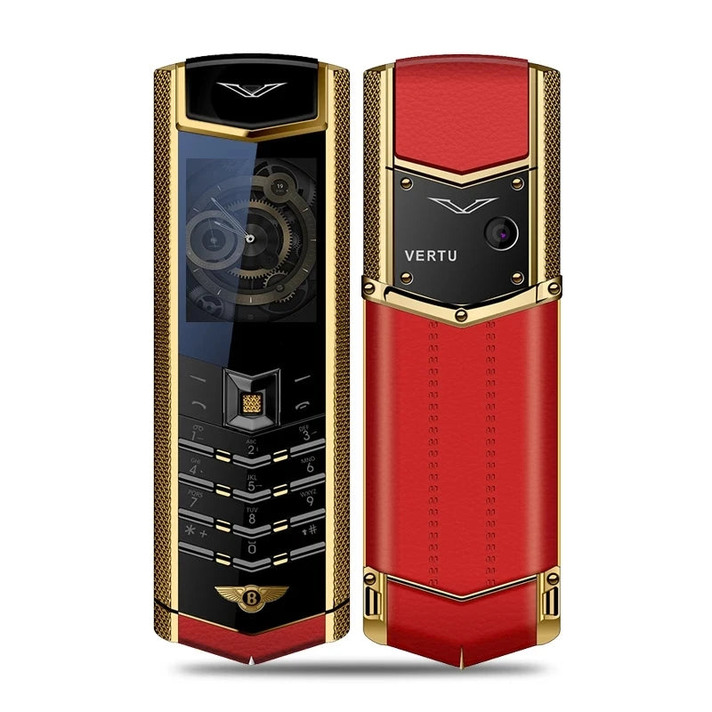 V9 Metal Body Luxury Bar Phone – Dual SIM, Bluetooth Dialer with Russian Keyboard for Seniors