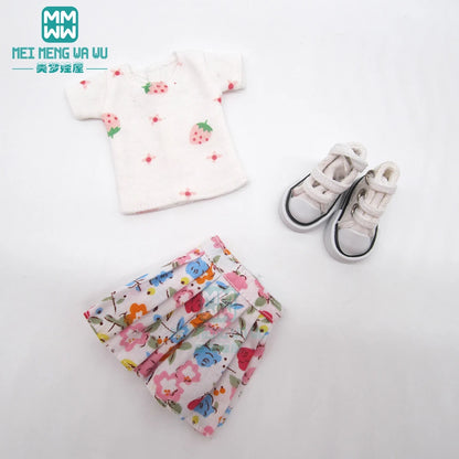 Blythe Doll Accessories Set – Fashion Sweatshirt, Shoe Covers & Sneakers for Blythe & Azone Dolls, Christmas Gift