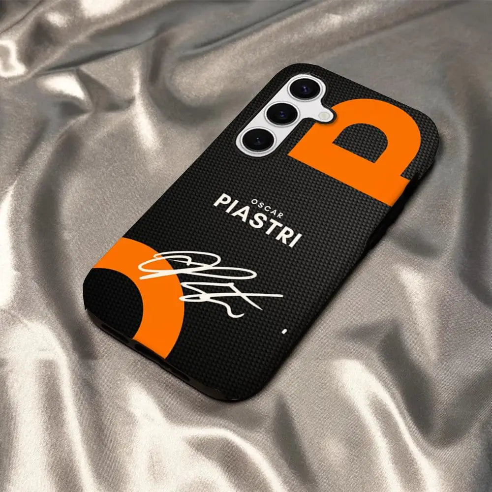 Oscar Piastri 81 Phone Case - Glossy HD Hard PC Cover for Samsung Galaxy S25 S24 S23 S22 S21 & A Series