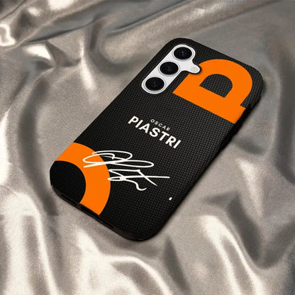 Oscar Piastri 81 Phone Case - Glossy HD Hard PC Cover for Samsung Galaxy S25 S24 S23 S22 S21 & A Series