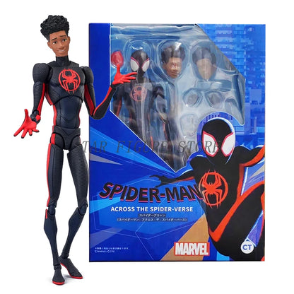 SHF Spider-Man Across the Spider-Verse Miles Morales Figure — 15cm PVC Marvel Collectible Action Toy