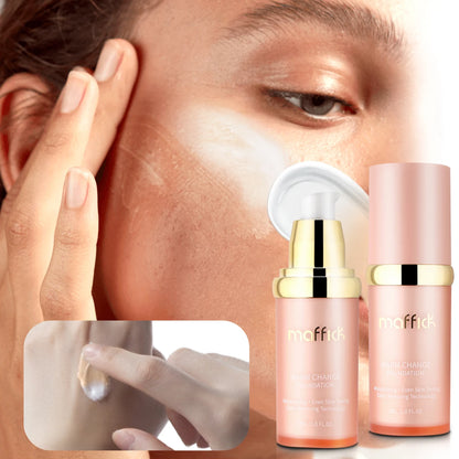 4-in-1 Color Changing Foundation – Moisturizing, SPF 30+ Hydrating, Long-Wearing Waterproof Makeup Base for Travel Coverage
