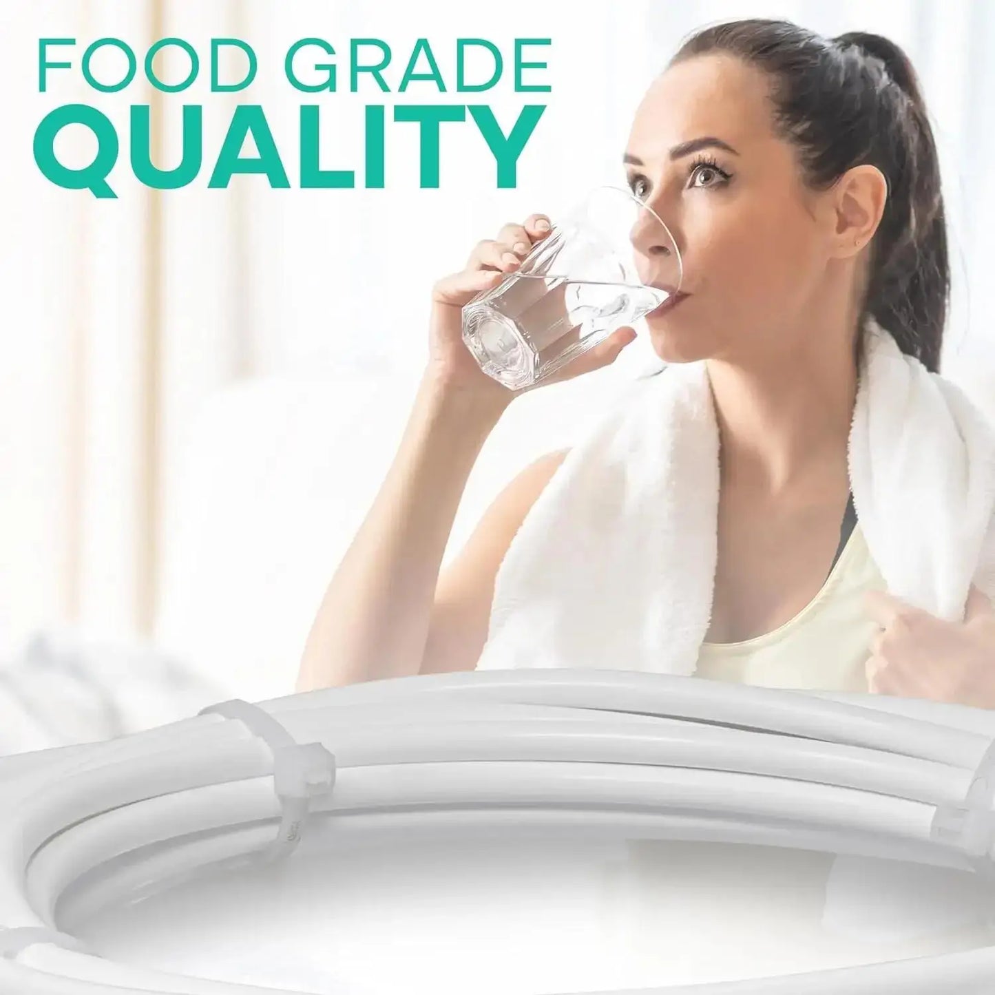 1/4" Water Pipe for RO & DI Systems – 5/10/20m Quick Connect Tubing for Filtration & Fish Tanks
