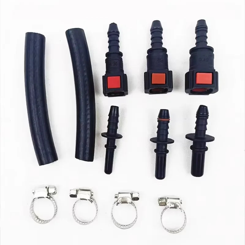 Car & Motorcycle Fuel Pressure Gauge Tester – 0-100 PSI Gasoline System Tool with Valve, 63mm/78.9mm/94.9mm