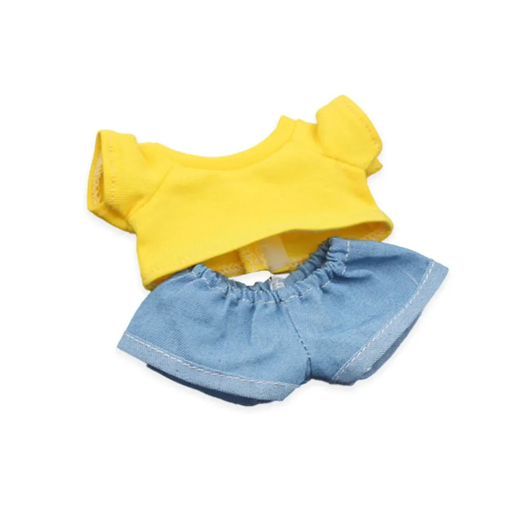 Labubu 17cm Cute Doll Outfit – Colorful Doll Clothes Suit with Accessories, Perfect Gift for Kids