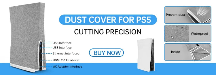 Protective Silicone Cover for PS5 Controller – Anti-Slip Skin Case with Thumb Grips for PS5 Slim Gamepad