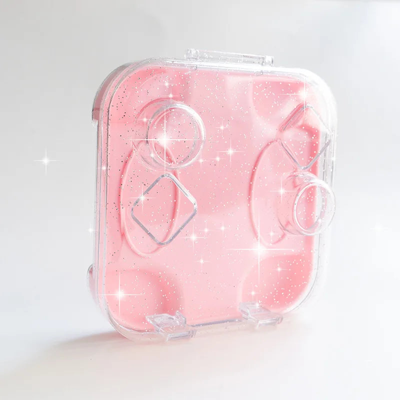 Nintendo Switch Joy-Con Mini Storage Case – Transparent PC Box with Wristband & Silicone Cover for Zelda OLED