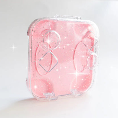 Nintendo Switch Joy-Con Mini Storage Case – Transparent PC Box with Wristband & Silicone Cover for Zelda OLED