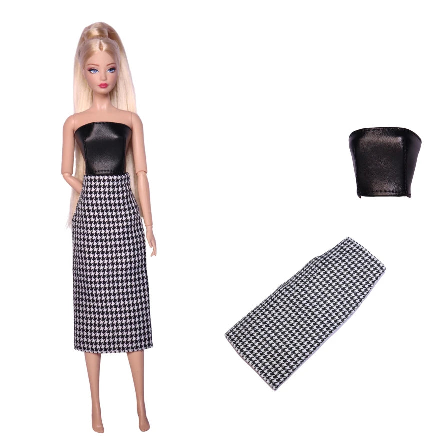 Doll Clothes for 30CM Barbie – Short Skirt, Outer Garment, Pants & Shoes Accessories