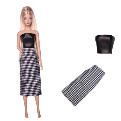 Doll Clothes for 30CM Barbie – Short Skirt, Outer Garment, Pants & Shoes Accessories