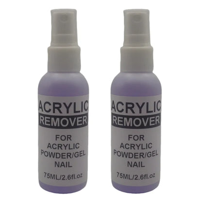 75ml Professional Acrylic Nail Remover — Liquid & Gel Polish Remover for Acrylic Nails