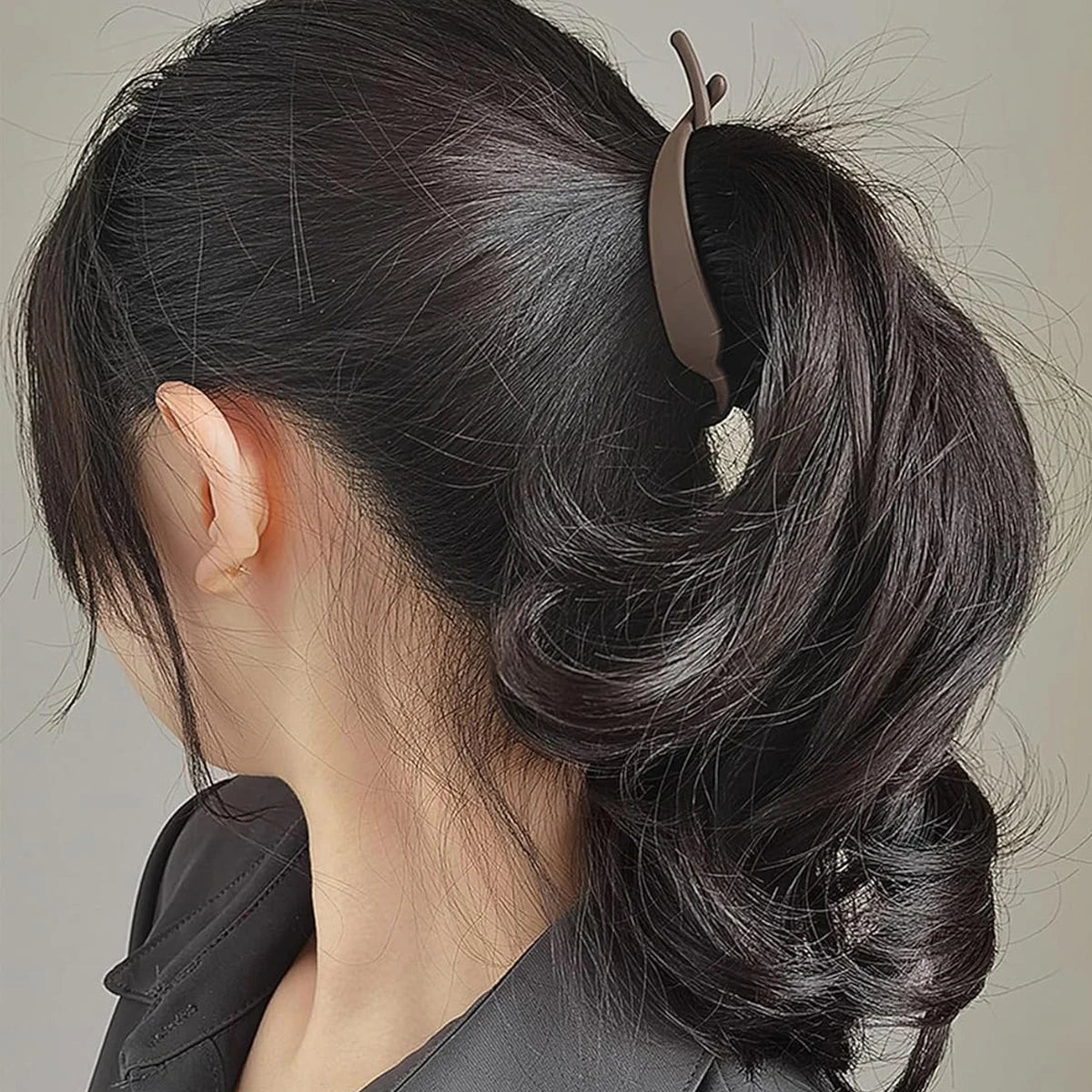 6Pcs Banana Hair Claw Clips - Matte Strong-Hold Hair Accessories for Women