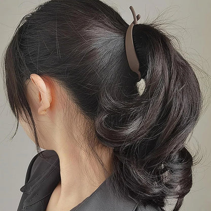 6Pcs Banana Hair Claw Clips - Matte Strong-Hold Hair Accessories for Women