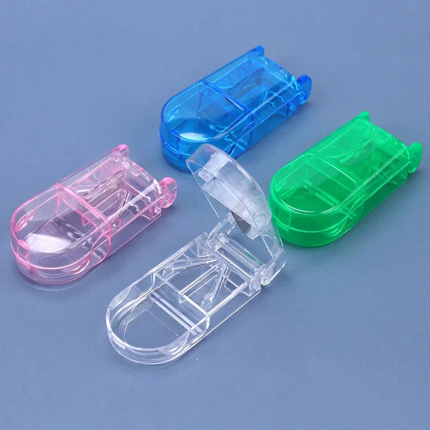 Portable Pill Cutter Box – Tablet Cutter & Medicine Holder for Easy Pill Splitting