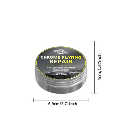 Chrome Oxidation Remover - All-Vehicle Metal Polish & Shine Restorer with Cleaning Sponge