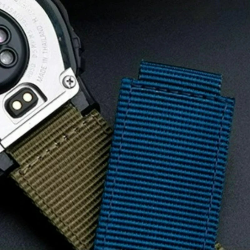 16mm Premium Nylon Canvas Watch Strap for Casio DW-5600 DW-5610 GW-B5600 - Convex Interface Replacement Wristband