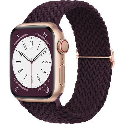 Braided Solo Loop Apple Watch Band – Stretch Nylon Bracelet Strap for Series SE, 6–11 & Ultra 2 (40mm–49mm) Adjustable Correa