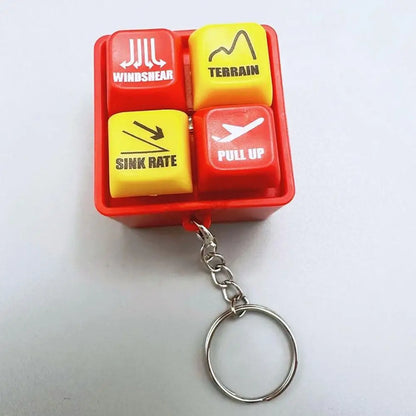Boeing & Airbus Pilot Keychain – 737 EGPWS Warning Sound Simulator, Commercial Aircraft Car & Crew Gift