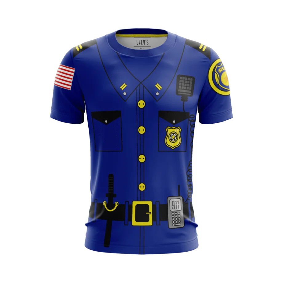 Anime Cowboy Sheriff Cosplay Costume - Space Police Uniform Soft Body-Shaping Suit up to 6XL