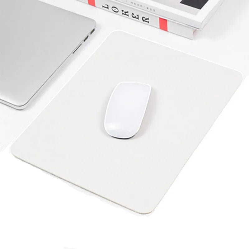 PU Leather Mouse Pad – Non-Slip Waterproof Gaming & Office Desk Mat, Anti-Scratch Easy Clean Surface for PC & Laptop Desktop Use