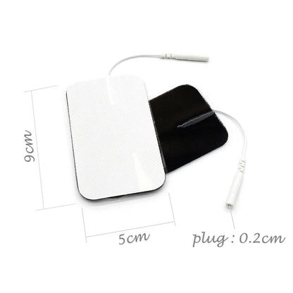 5×9cm Non-Woven Electrode Pads – 2mm Plug for TENS Muscle Stimulator & Acupuncture Machine, Gel Patch Accessories
