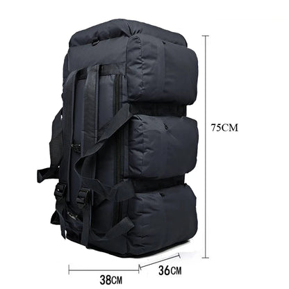 100L Large Travel Backpack & Camping Bag - Tactical Hiking, Trekking & Carry-On Duffel for Men