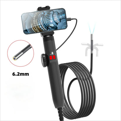 360° Articulating Borescope Camera - LED Endoscope Inspection Tool for Android & iOS Phones