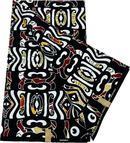 100% Cotton African Ankara Wax Fabric - Soft Real Wax Print for Dresses