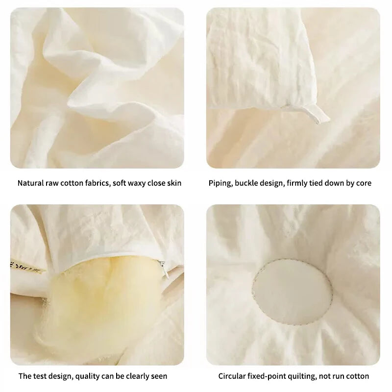 Raw Cotton & Soybean Quilt – Thickened Spring, Autumn & Winter Comforter