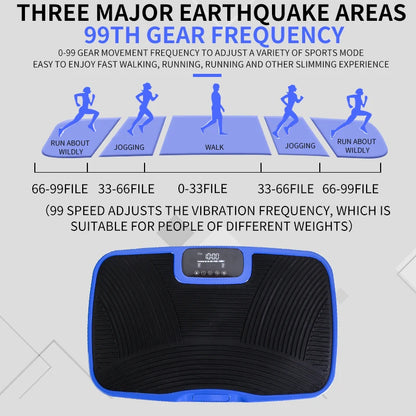 3D Whole Body Vibration Plate Machine — Silent Motor Fat Shaker with Adjustable Speed for Workout & Fitness