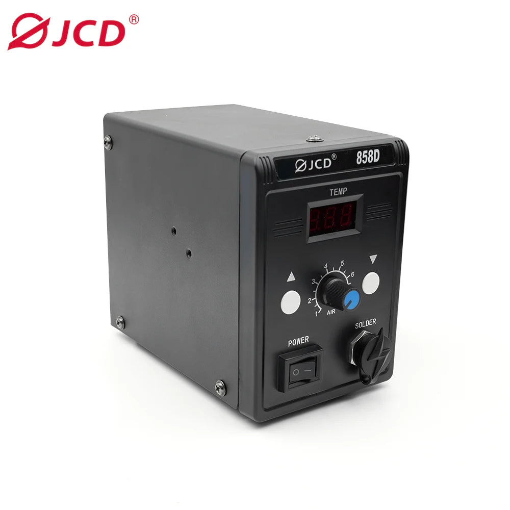 JCD Hot Air Gun 858D – 700W BGA Rework Solder Station, SMD SMT Welding Heat Gun, 220V/110V Repair Tool