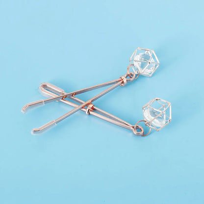 Stainless Steel Nipple Clip Accessories – Butterfly Style Metal Body Jewelry for Couples