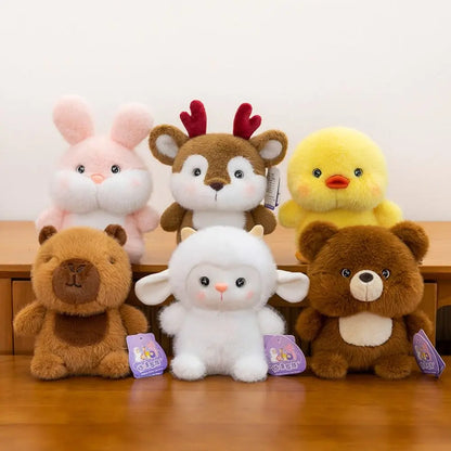 16cm Cute Plush Companion Doll — Capybara & Elephant Stuffed Animal Pillow, Soft Plush Bear Toy for Sleeping Gift